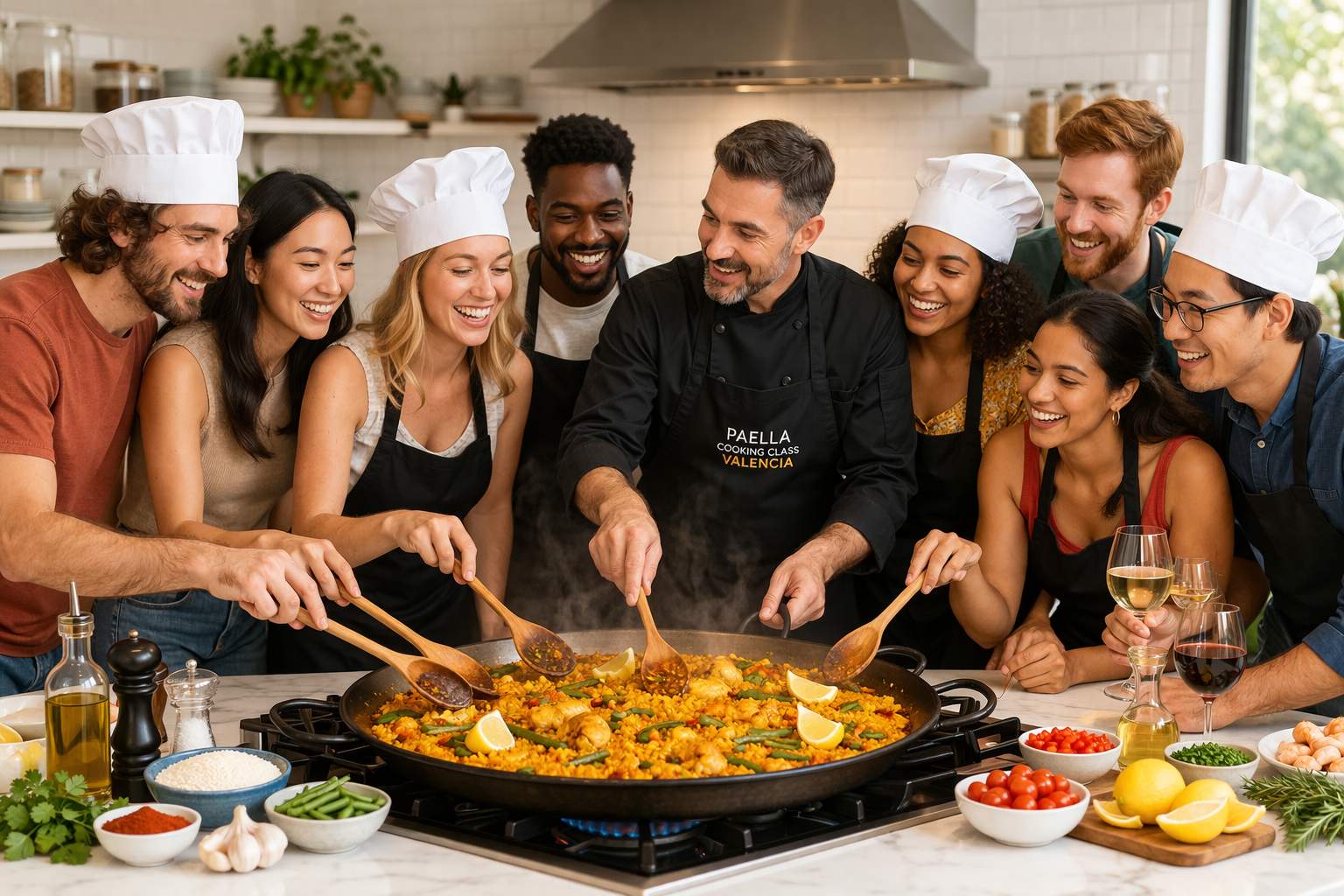 paella cooking class Valencia